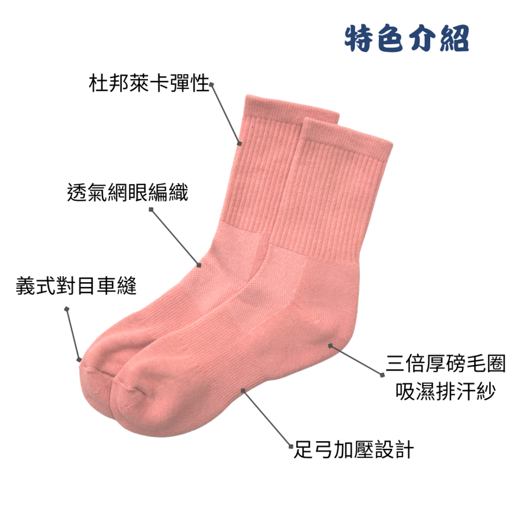 AMISS 台灣製厚底運動襪【限時優惠】長襪 萊卡厚底襪 籃球襪 長筒襪 高筒襪 毛巾襪 白襪 黑襪 莫蘭迪色-細節圖3