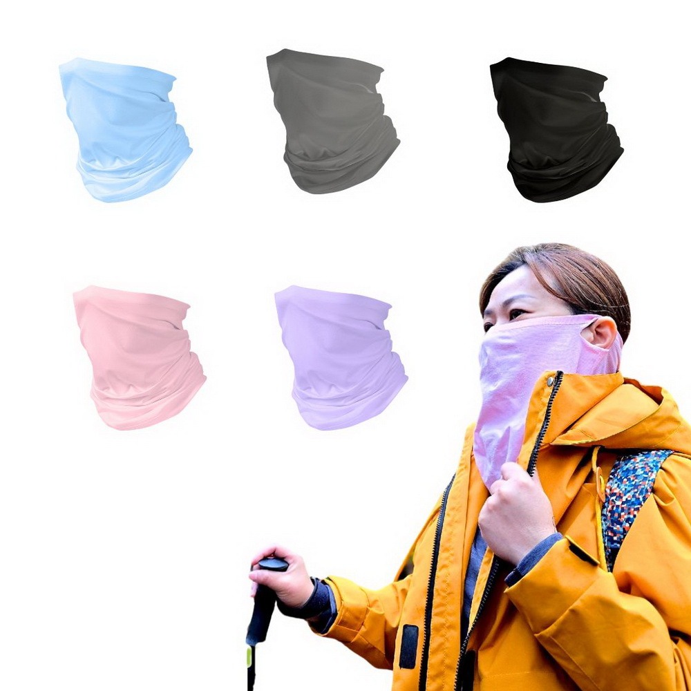 AMISS 台灣製涼感防曬面罩 抗UV耳掛式面罩 一體成型萬用巾 防曬頭巾-細節圖6