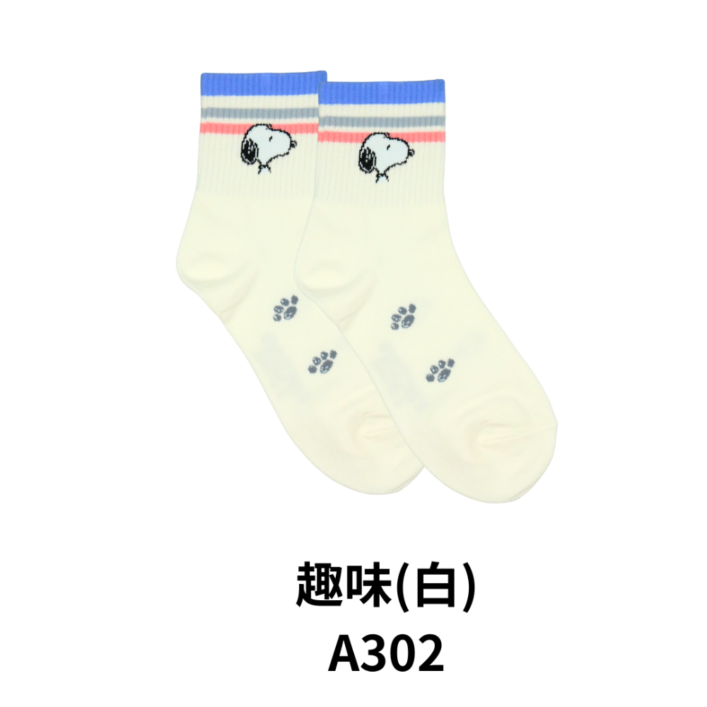 AMISS 史努比長襪 中筒襪 正版授權 台灣製 SNOOPY Peanuts 奧拉夫 查理布朗-規格圖6