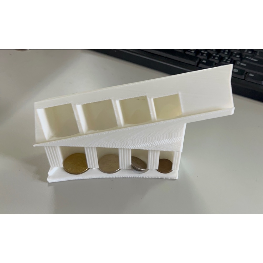 （原創）自動分類零錢盒 存錢筒 撲滿 玩具 3d列印 禮物 聖誕節 diy 限量 設計師玩具 翻玩 療癒小物 文具 模型-細節圖3