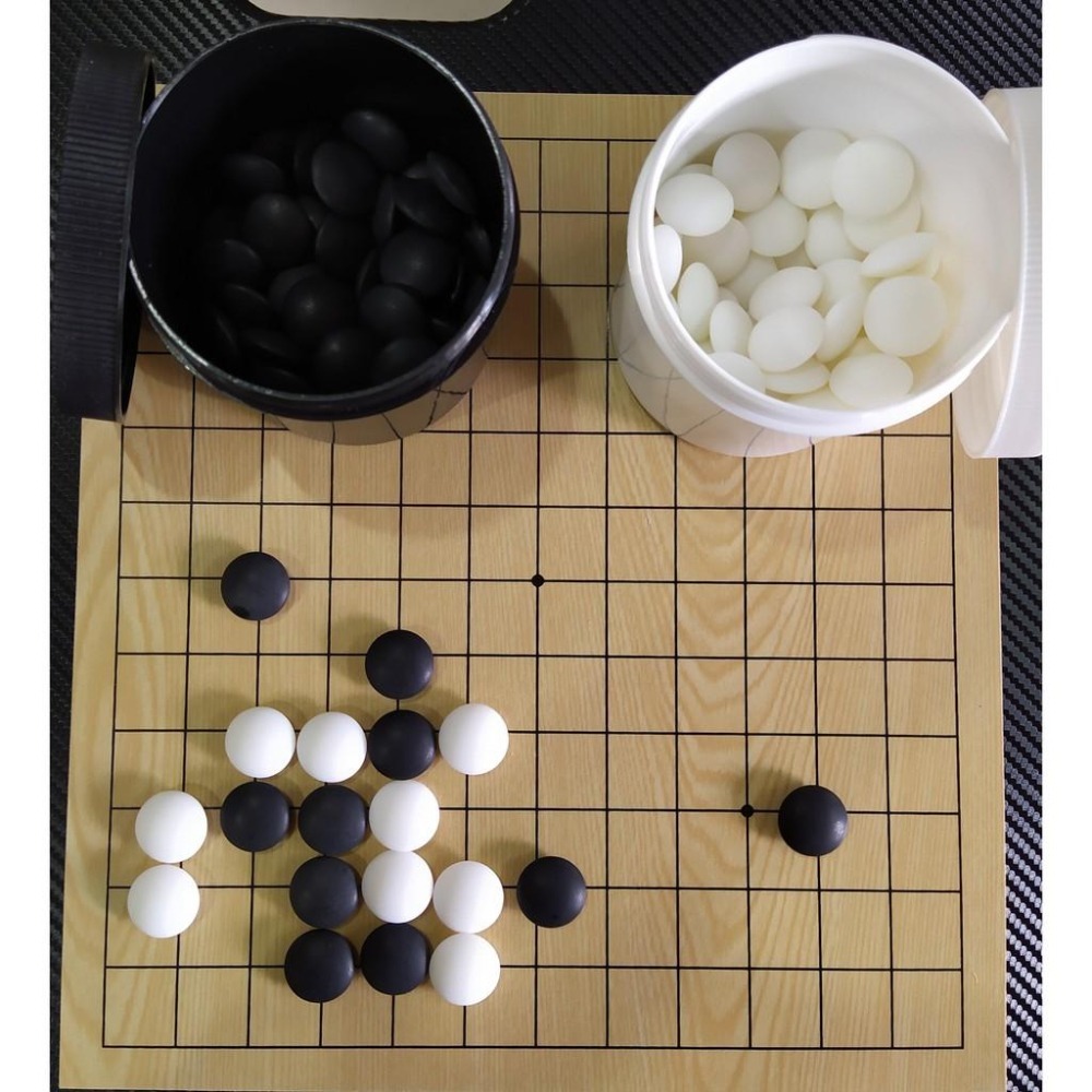 入門/兒童 圍棋套組(棋盤+棋子+棋罐)-細節圖5