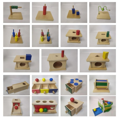 木製蒙特梭利 早教教具 幼稚園 0-3歲玩具 (可開免用統一發票收據)