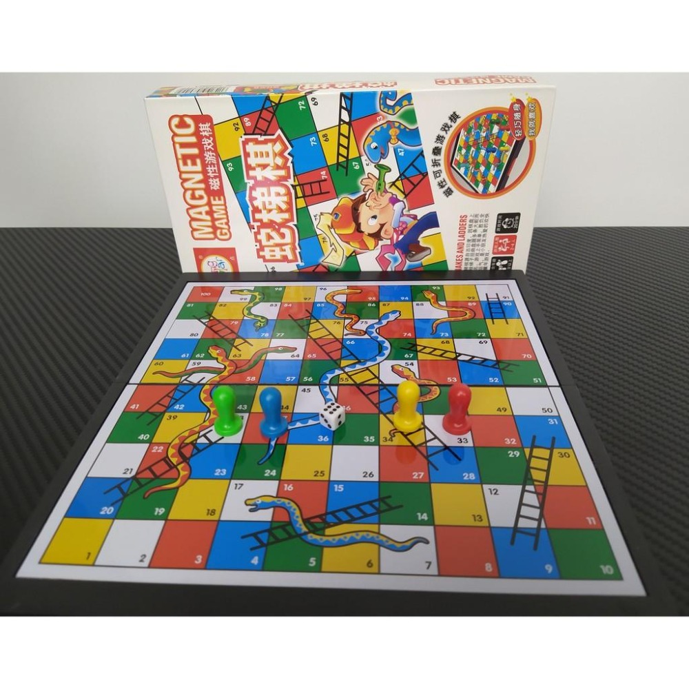 磁性摺疊蛇梯棋 蛇棋 桌遊 親子棋 玩具-細節圖4