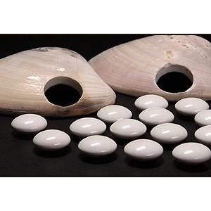 黑木碁石店 蛤碁石(藍標華印) 32~40號 圍棋-細節圖5