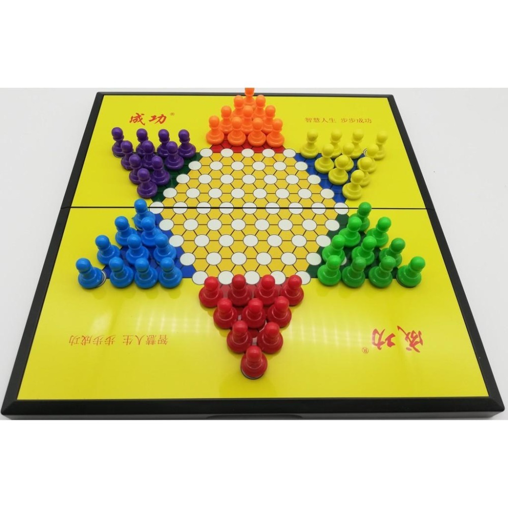 磁鐵跳棋 桌遊 (六種顏色 每種顏色10顆棋子)-細節圖4