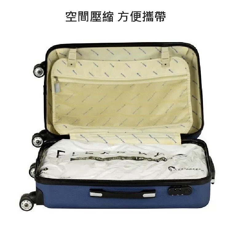 Flextailgear家用 戶外旅行真空收納袋(4入裝) 衣服真空袋 真空收納 衣物壓縮袋 透明款 Pump-細節圖9