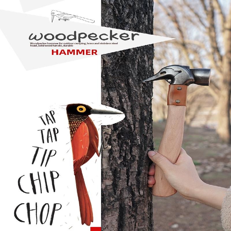 NOBANA 營槌 啄木鳥錘 紫銅營錘 營釘槌 拔釘器 榔頭 露營鐵鎚 銅錘-細節圖6