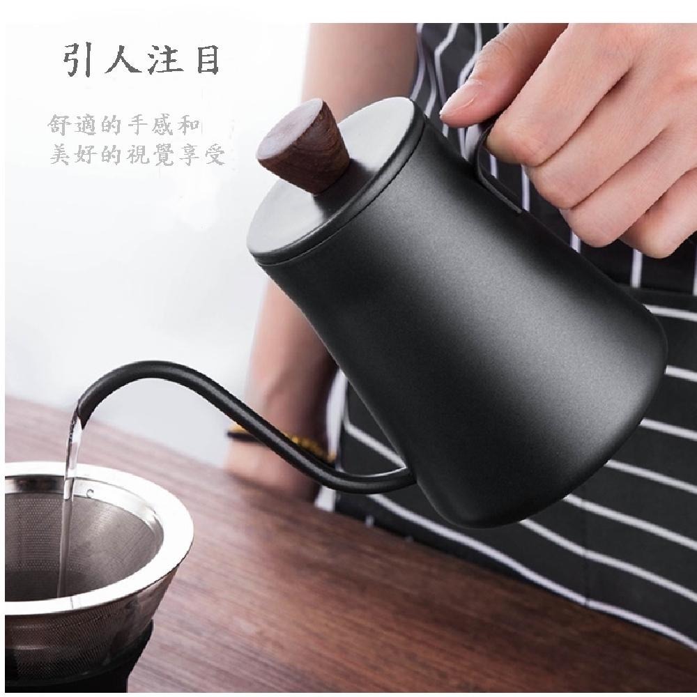 Caiyi 時尚咖啡壺 品味手沖壺 不銹鋼日式手冲壺掛耳壺 加厚迷你壺 400ml-細節圖2