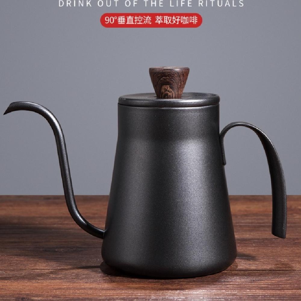 Caiyi 時尚咖啡壺 品味手沖壺 不銹鋼日式手冲壺掛耳壺 加厚迷你壺 400ml-細節圖3