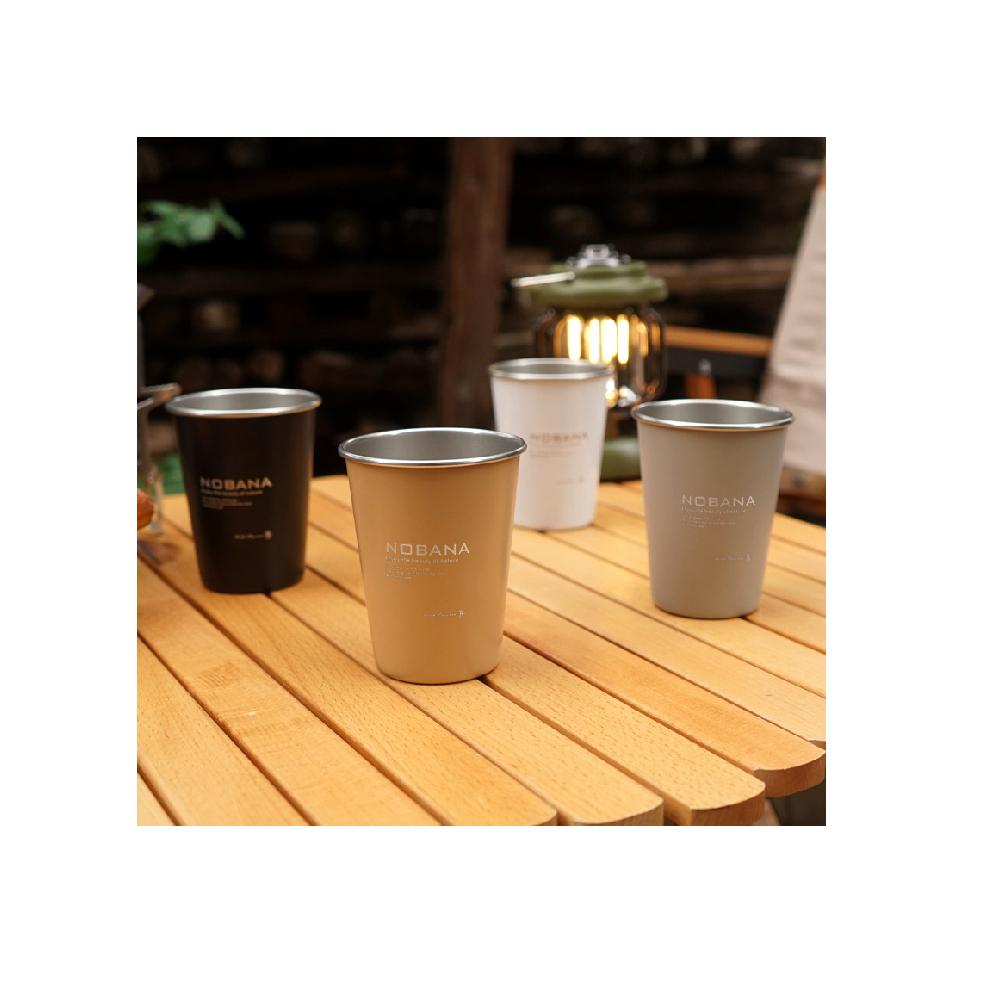 NOBANA 304不銹鋼 户外野營杯 4件套杯 露營野餐 燒烤啤酒杯 水杯 咖啡杯 經典款-細節圖3