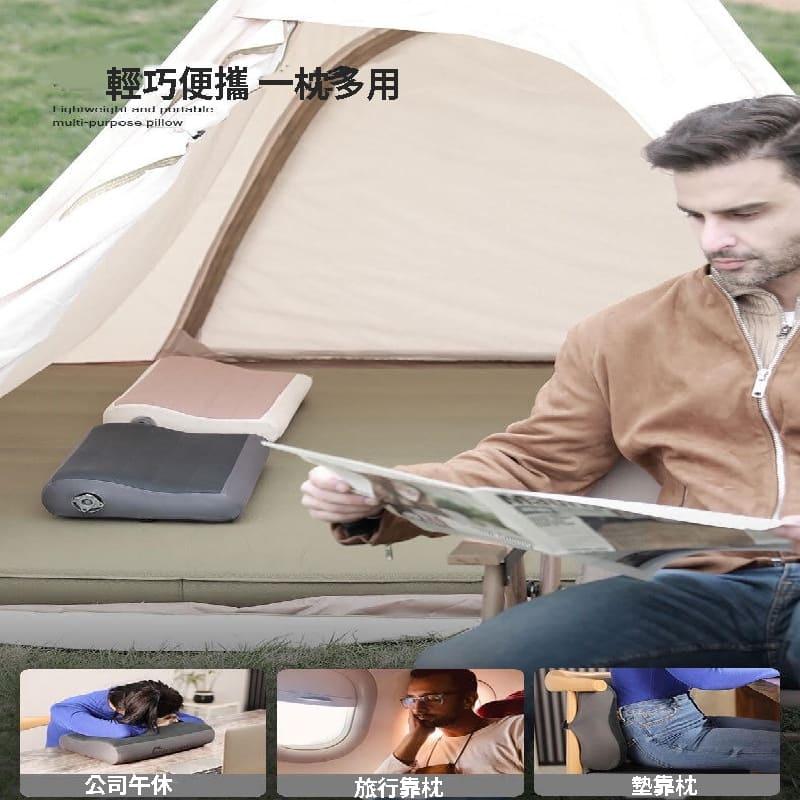 Flextail 輕量B型充氣枕 旅行枕 腰枕 户外露營 午睡充氣吹氣枕 頭靠腰枕-細節圖8