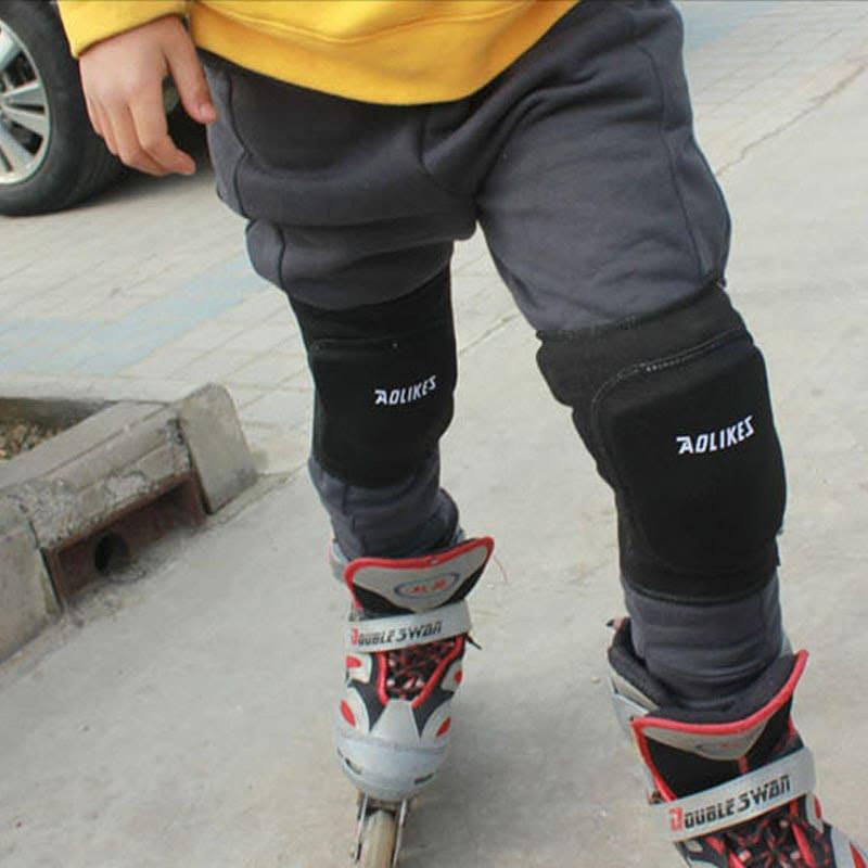 AOLIKES 兒童 成人運動護膝 加厚護膝 運動護具 直排輪護膝 海綿護膝-細節圖4