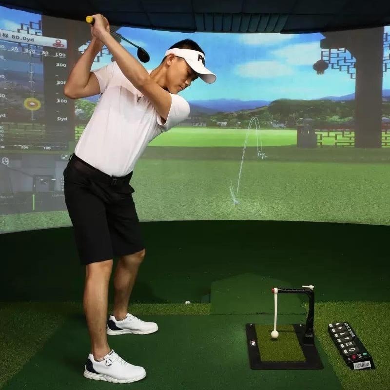 新款 PGM室內高爾夫揮杆練習器 360°旋轉訓練器 可調高度支架-細節圖3