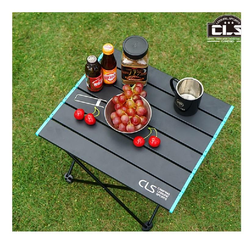 Caiyi 鋁合金摺疊桌 蛋捲桌 戶外折疊桌 野餐桌 露營桌(送收納袋) 大號-細節圖2