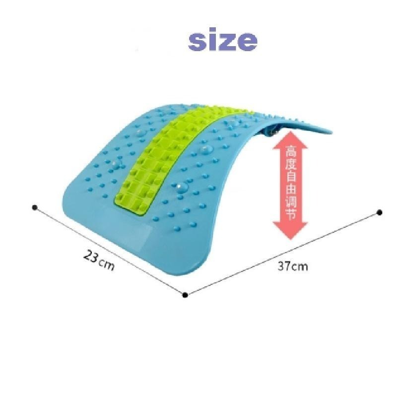 Caiyi 第六代升級腰椎拉伸器 腰部拉伸 按摩瑜伽伸展器 家用脊椎矯正開背頂腰輔助神器 螺旋調節針灸磁療+矽膠墊-細節圖6