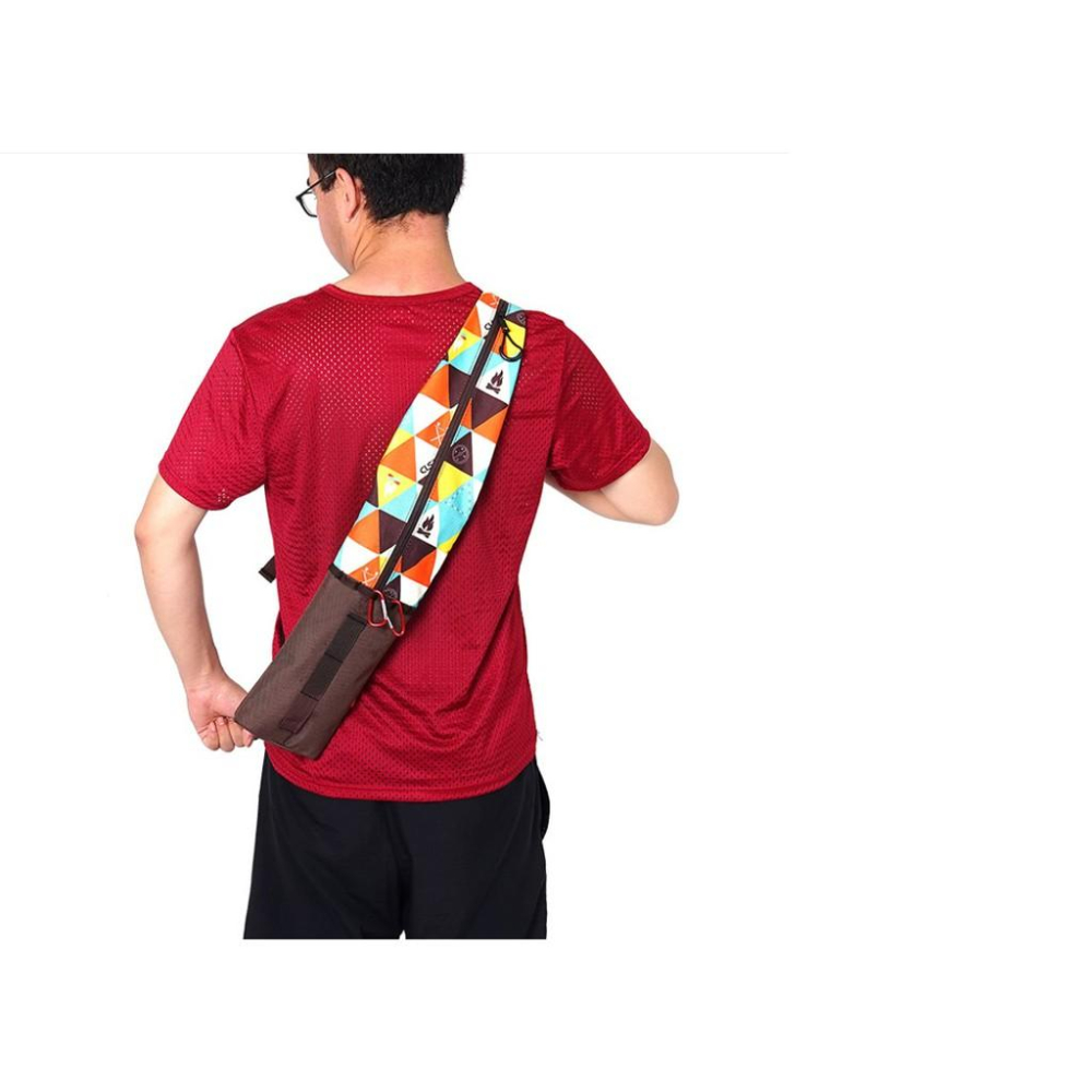 Caiyi 戶外防水登山杖背包 折疊便攜拐杖收納袋 登山杖包 多功能垂釣魚竿收納包-細節圖5