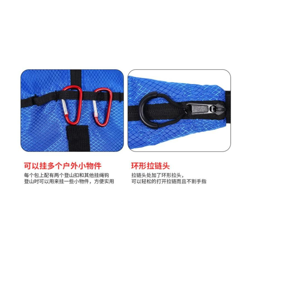 Caiyi 戶外防水登山杖背包 折疊便攜拐杖收納袋 登山杖包 多功能垂釣魚竿收納包-細節圖6