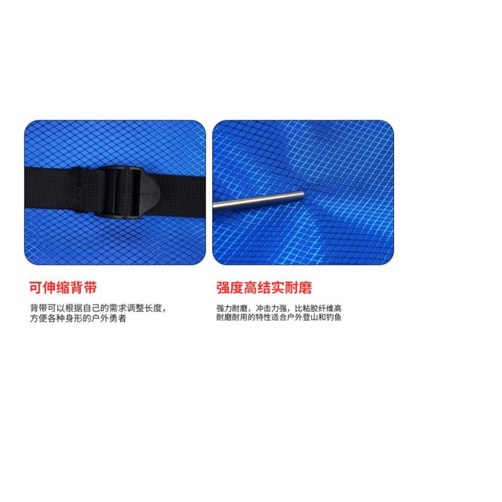 Caiyi 戶外防水登山杖背包 折疊便攜拐杖收納袋 登山杖包 多功能垂釣魚竿收納包-細節圖7