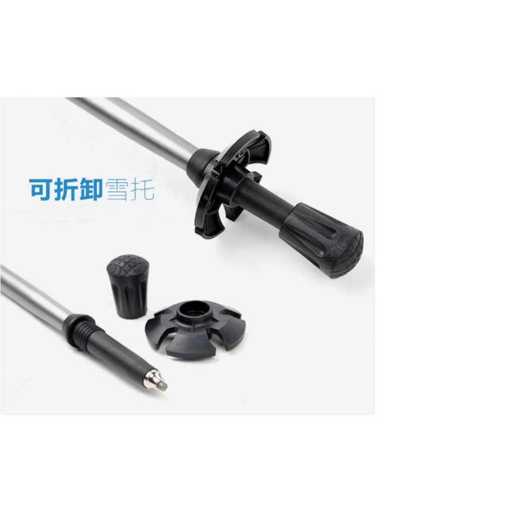 Caiyi 7075航太級鋁合金外鎖5節折疊登山杖 避震功能 附雪拖-細節圖6