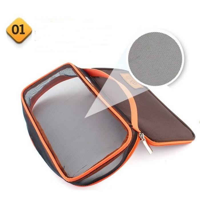 Caiyi 細網瀝水餐具包 收納包 環保餐具 野餐 露營 旅行 登山(不含餐具喔!)-細節圖3