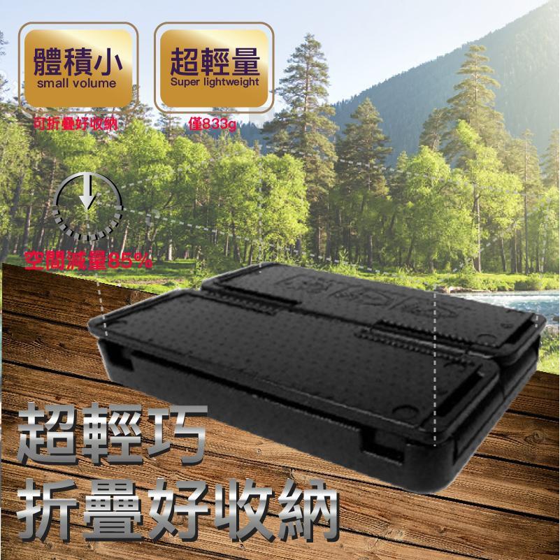 Caiyi 戶外保溫箱折疊恆溫箱 車載恆溫箱 戶外野餐 收納箱 60L大容量-細節圖4