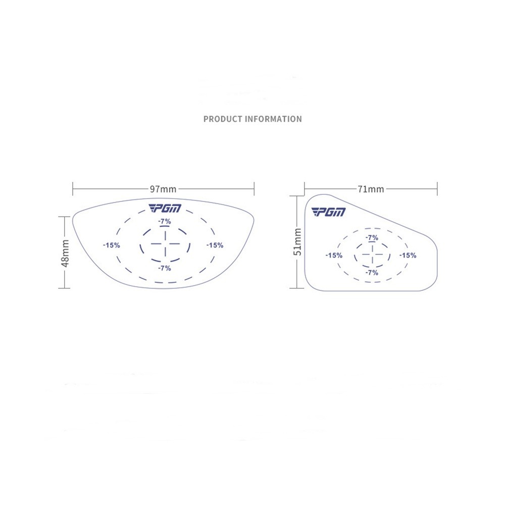 PGM 高爾夫球桿打痕紙 球痕測試紙 試打貼紙-細節圖4