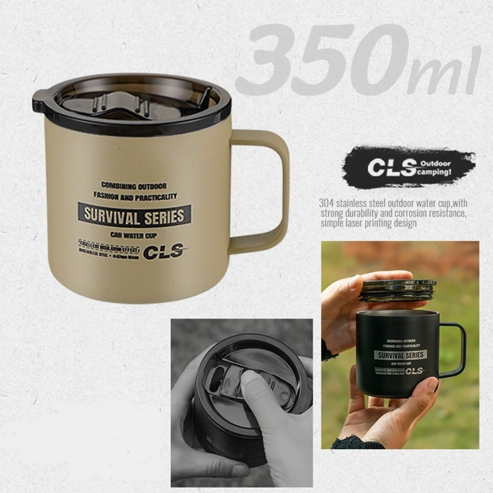 CLS戰術露營杯 馬克杯 不鏽鋼杯 露營杯 環保杯 保溫杯 隔熱杯-細節圖5