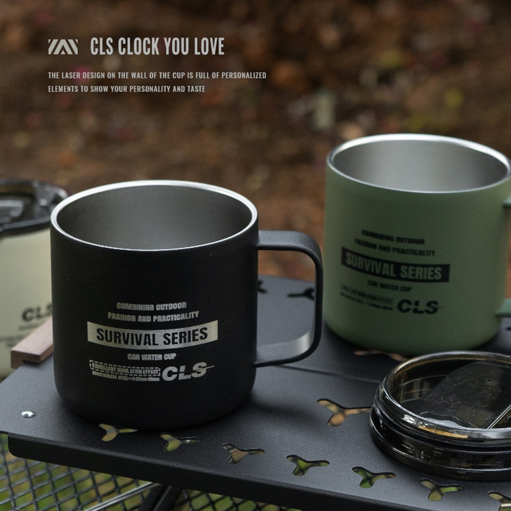 CLS戰術露營杯 馬克杯 不鏽鋼杯 露營杯 環保杯 保溫杯 隔熱杯-細節圖8