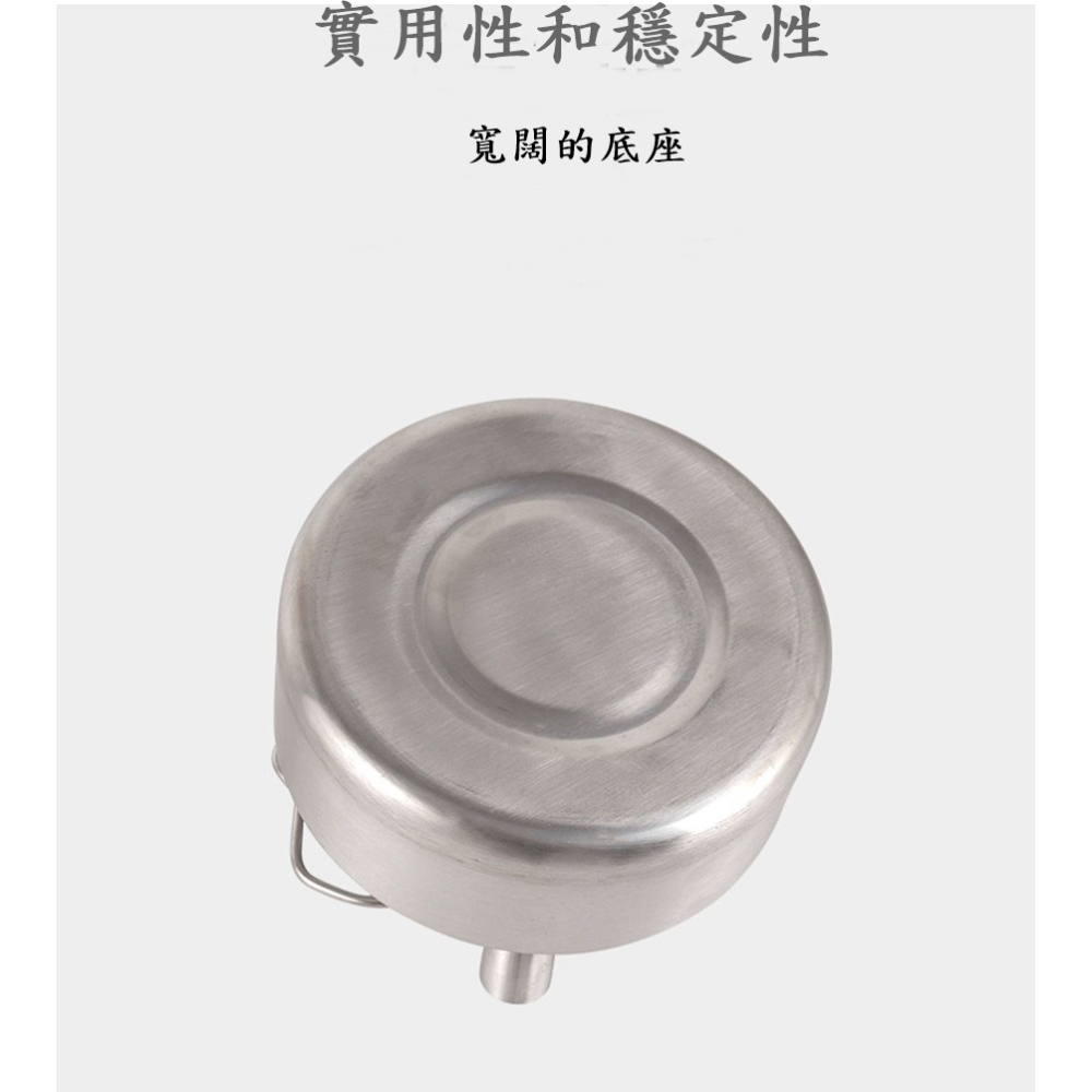 Caiyi 304 不銹鋼戶外迷你燒水壺 露營水壺-細節圖5