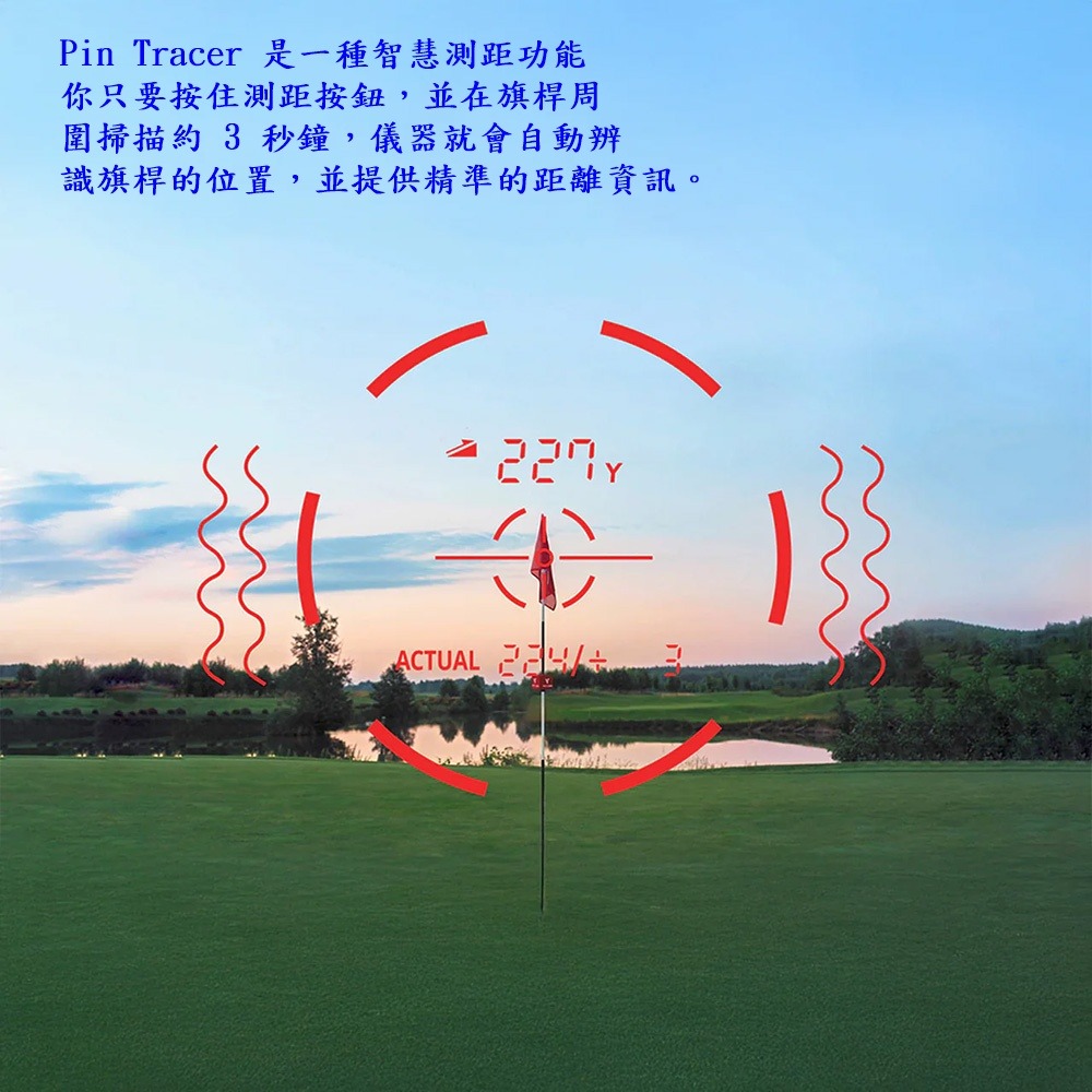 Voice Caddie Laser FIT高爾夫雷射測距儀 三點距離測量模式-細節圖6