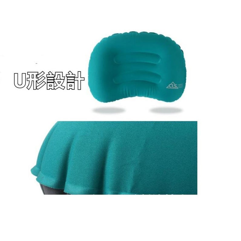 Caiyi 戶外 露營TPU旅行充氣枕 U型枕 便擕睡枕 護頸 午睡休息辦公腰靠枕 出國搭飛機-細節圖3