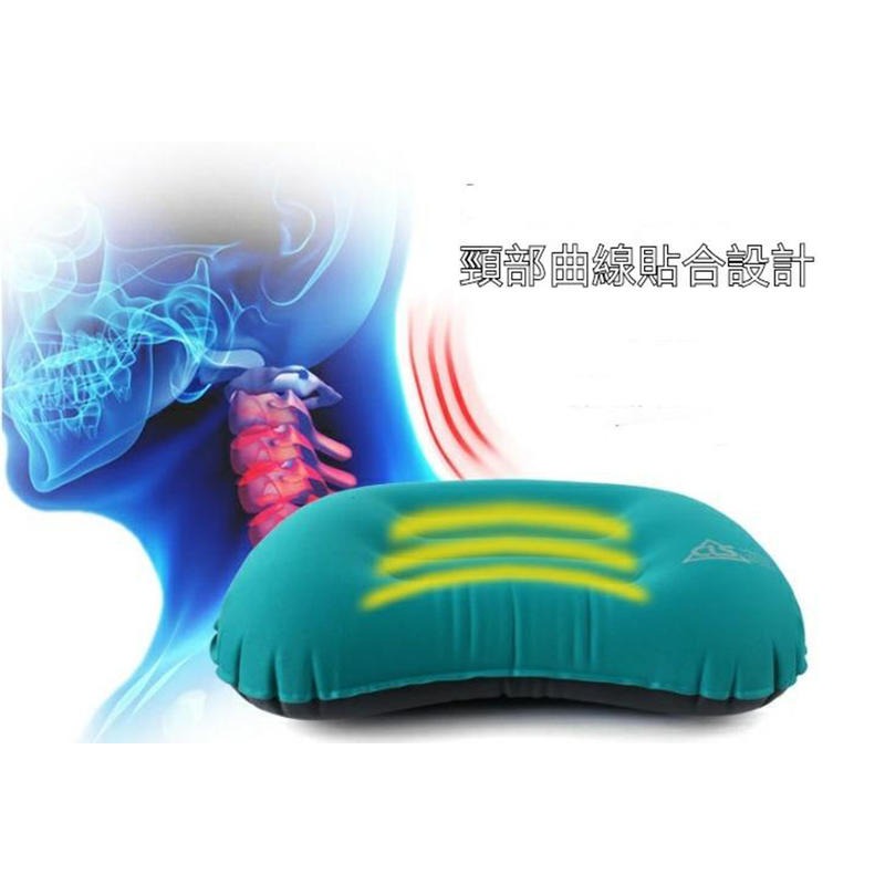 Caiyi 戶外 露營TPU旅行充氣枕 U型枕 便擕睡枕 護頸 午睡休息辦公腰靠枕 出國搭飛機-細節圖5