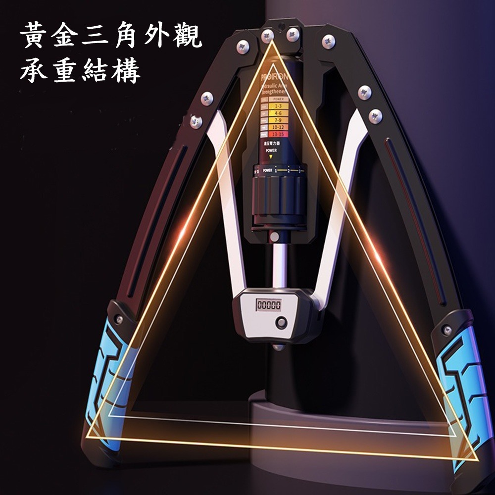 Caiyi 計數液壓臂力器 臂力訓練器 臂力器 腹肌訓練器-細節圖7