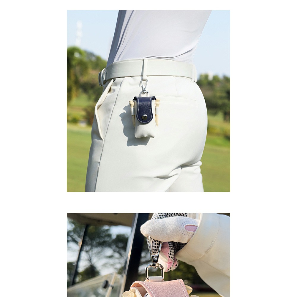 PGM 高爾夫球袋 高爾夫小腰包 高爾夫用品 皮革高爾夫球包-細節圖9