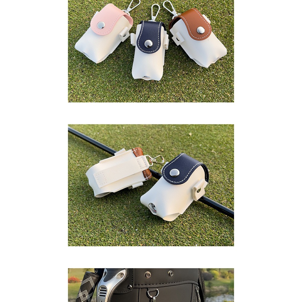 PGM 高爾夫球袋 高爾夫小腰包 高爾夫用品 皮革高爾夫球包-細節圖10