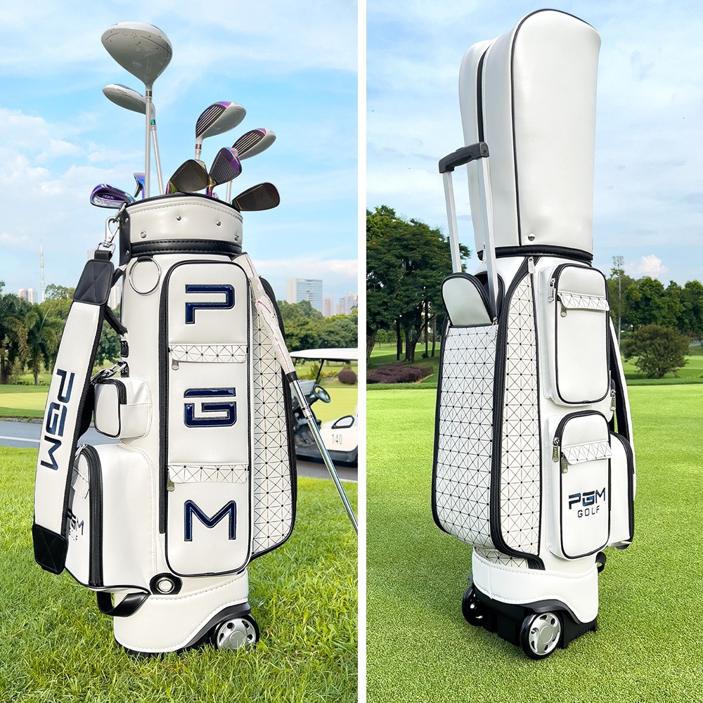 PGM 高爾夫格子球包 女士帶輪拉桿高爾夫球袋-細節圖2