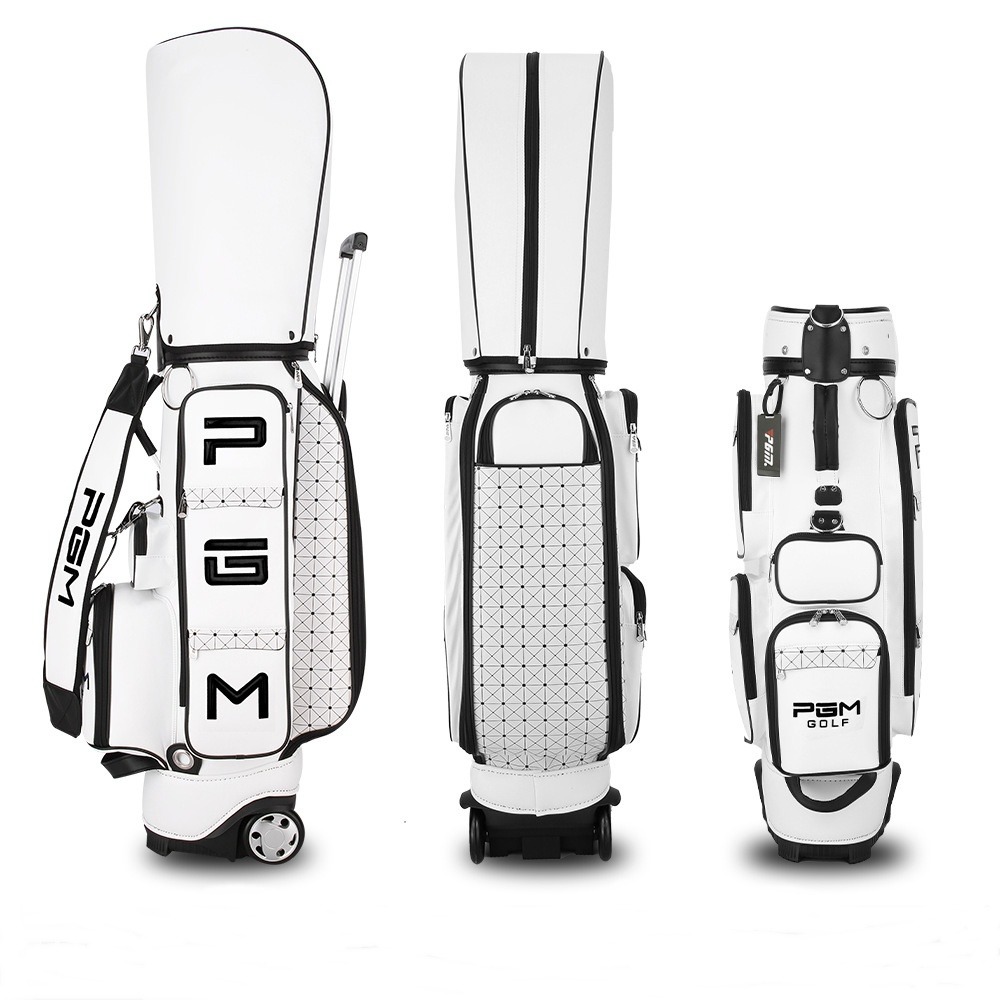 PGM 高爾夫格子球包 女士帶輪拉桿高爾夫球袋-細節圖4