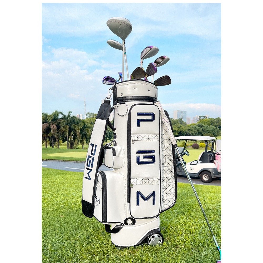PGM 高爾夫格子球包 女士帶輪拉桿高爾夫球袋-細節圖11