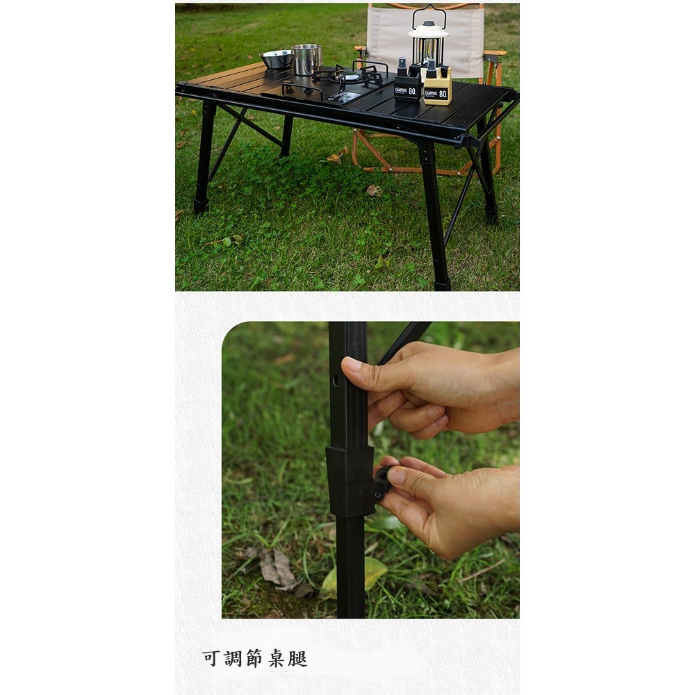 Caiyi 戶外對折折疊桌 IGT移動廚房 折疊桌 IGT爐 露營桌 蛋捲桌 野餐桌-細節圖8