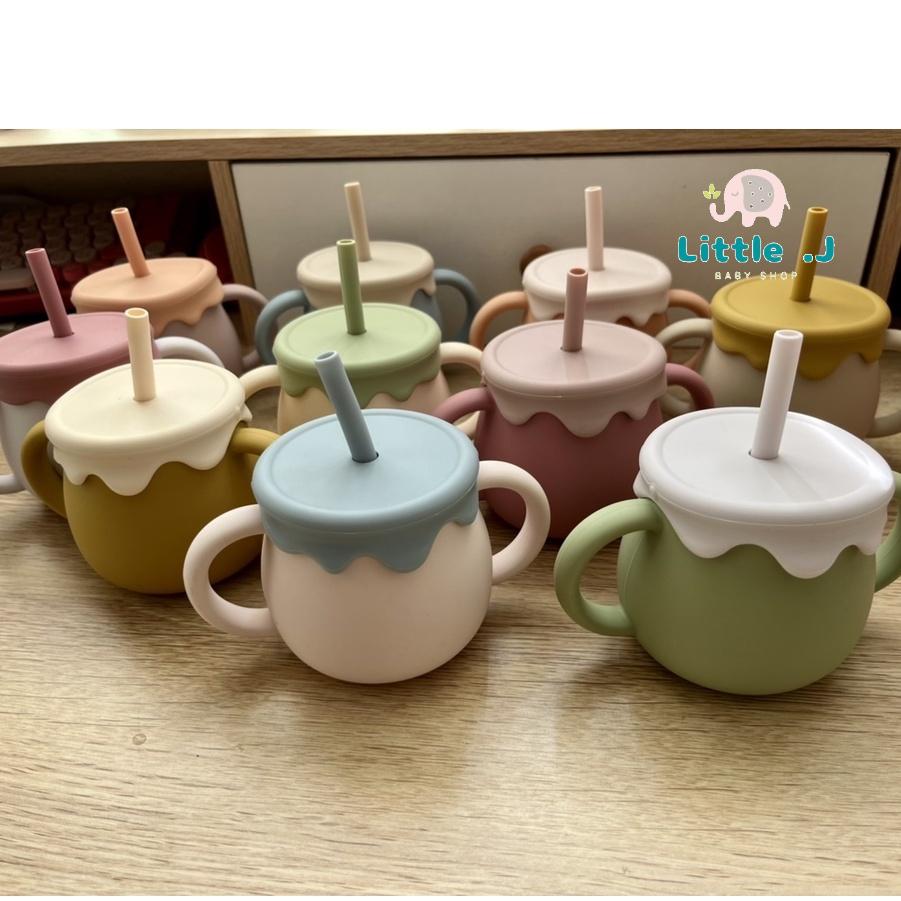 【台灣現貨♥免擱等】 １０色維尼 蜂蜜 牛奶罐 可客製姓名 再送吸管刷 台灣食藥署檢驗合格 學習水杯 兒童水杯 寶寶水杯-細節圖2