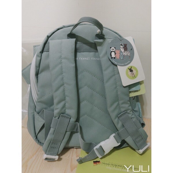 ［全新現貨］lassig 德國 幼童 兒童動物造型背包 三角龍款 藍色 粉紅色-細節圖2