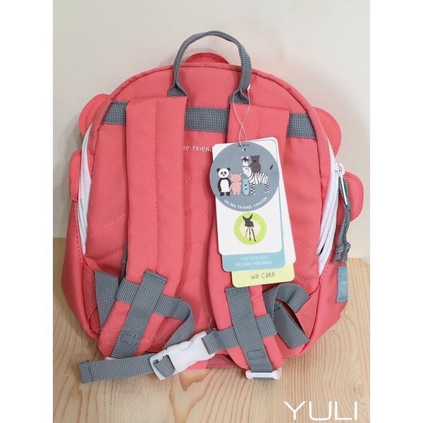 ［全新現貨］lassig 德國 幼童 兒童動物造型背包 三角龍款 藍色 粉紅色-細節圖4