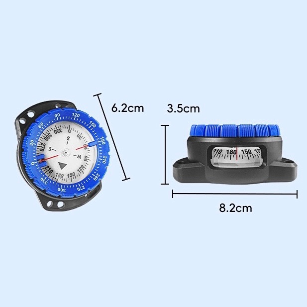 潛鯨 指北針 潛水指北針 夜光 50米防水-細節圖7