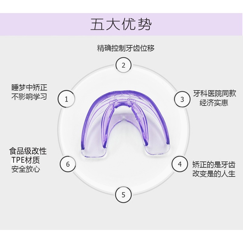 現貨*兒童(5-15歲)牙齒牙套(附盒子) 兒童牙套 護齒 防磨牙牙套 美容牙套 隱形牙套-細節圖3