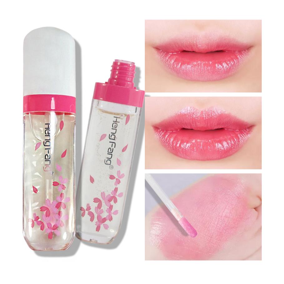 現貨~櫻花物語*變色唇蜜 嘟嘟唇油 變色唇彩 持久 透明變色唇蜜 變色口紅 變色唇釉 護唇油-細節圖2