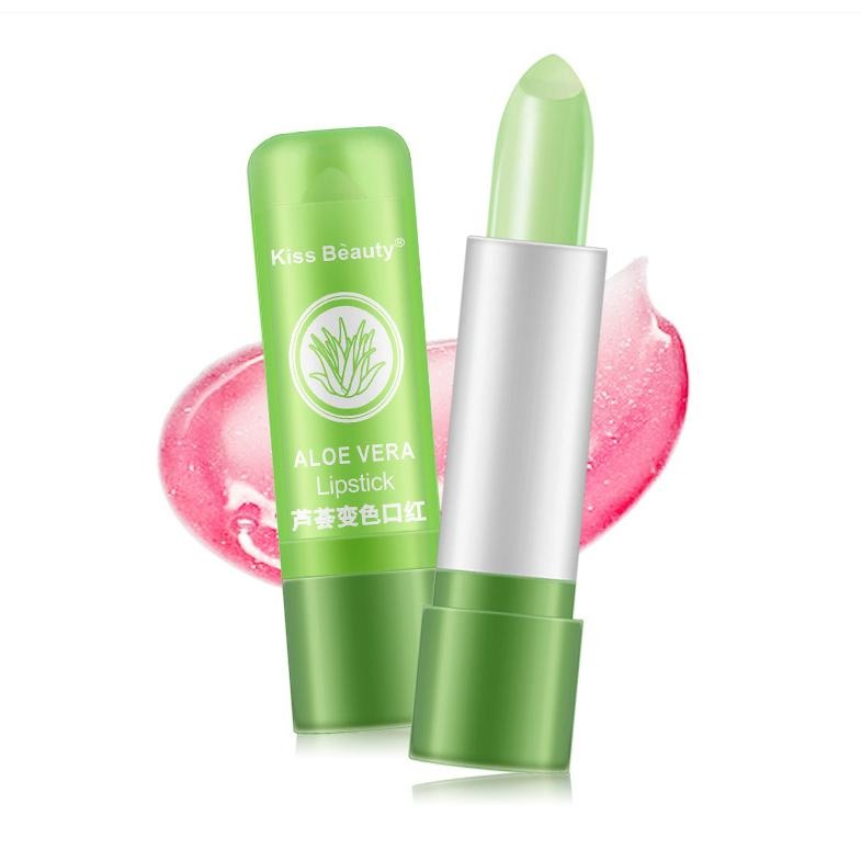 台灣現貨*蘆薈變色口紅 蘆薈唇膏 變色唇膏 滋潤蘆薈口紅 變色口紅 變色唇膏-細節圖8