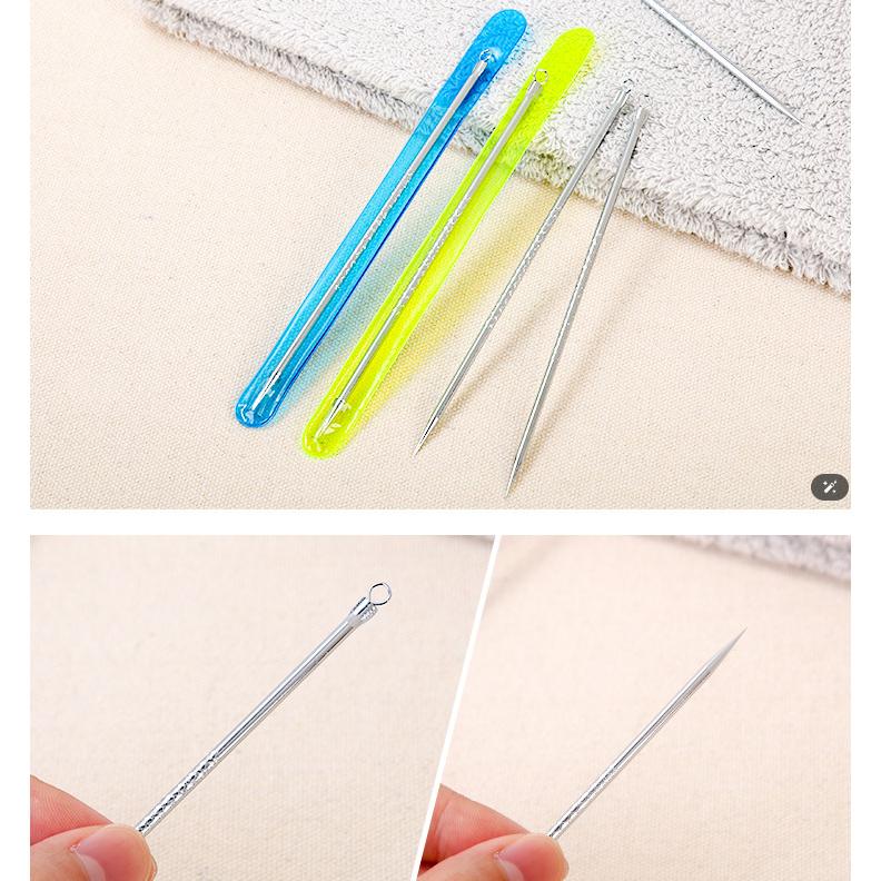 雙頭不鏽鋼粉刺針 青春棒 暗瘡针 美容針 擠痘痘工具-細節圖3