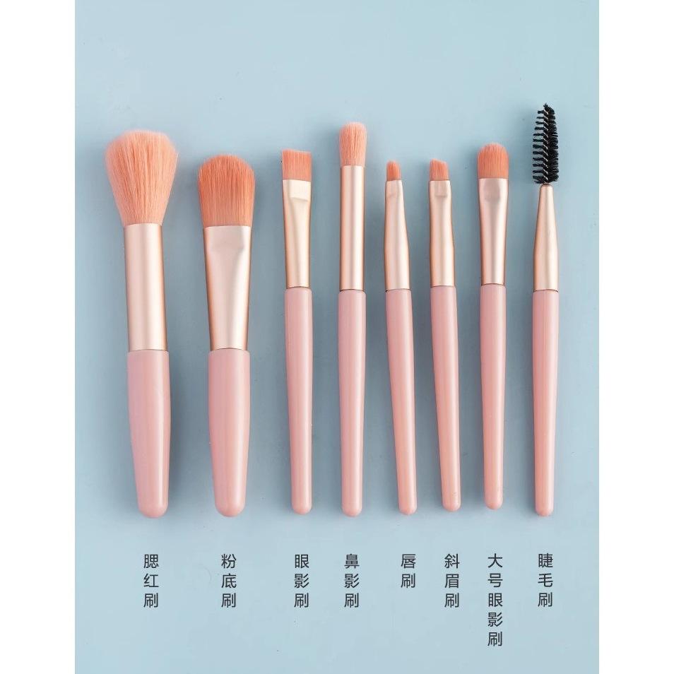 馬卡龍刷具套裝 迷你刷具 刷具組 8支化妝刷套裝 眼影刷 腮紅刷 化妝刷 旅行刷具組 隨身刷具-細節圖6