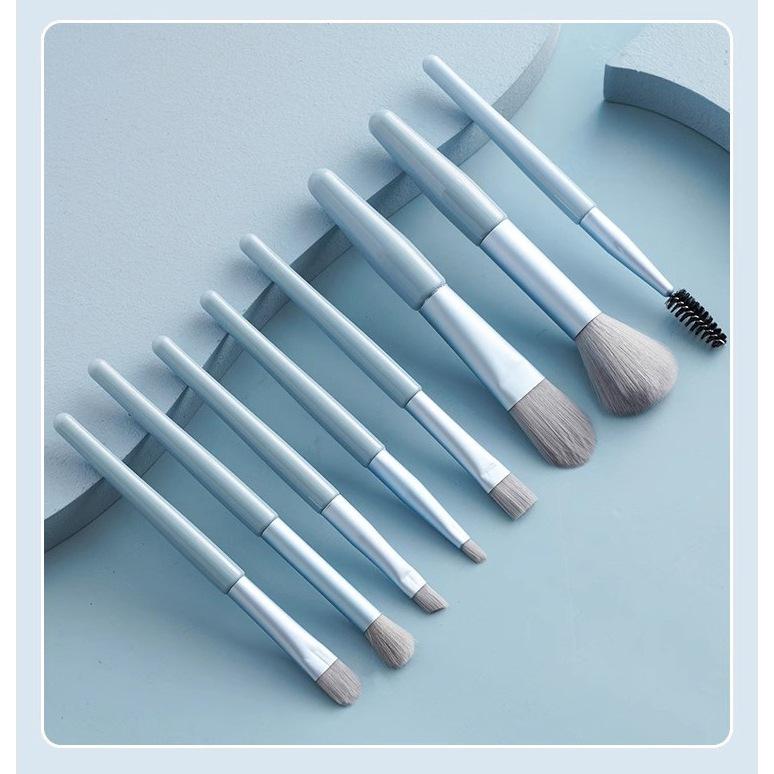 馬卡龍刷具套裝 迷你刷具 刷具組 8支化妝刷套裝 眼影刷 腮紅刷 化妝刷 旅行刷具組 隨身刷具-細節圖8