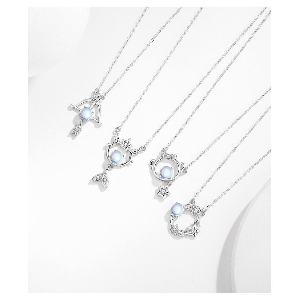 台灣現貨✨✨十二星座項鍊 開運 12星座項鍊(鍍白金) 星象項鍊 開運十二星座項鍊-細節圖7